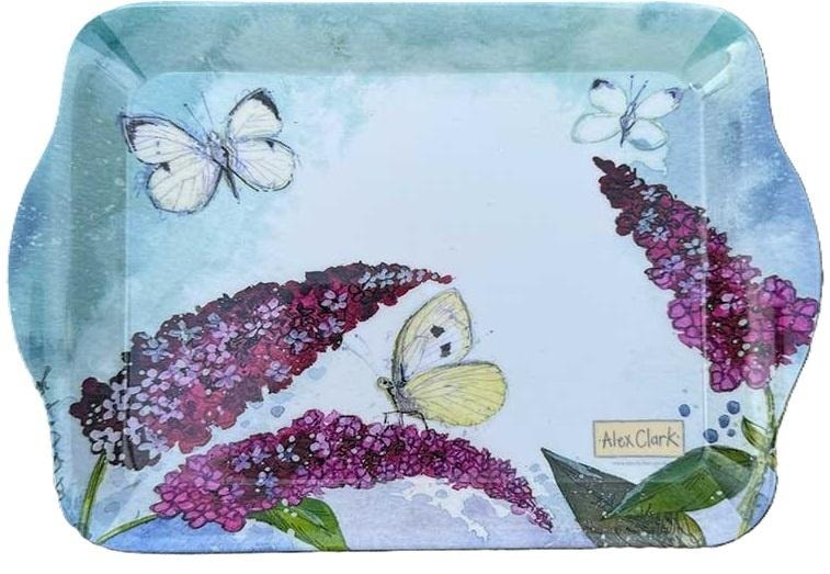 Szoperka Small Kitchen Tray Butterflies and Buddleja - perfect for serving