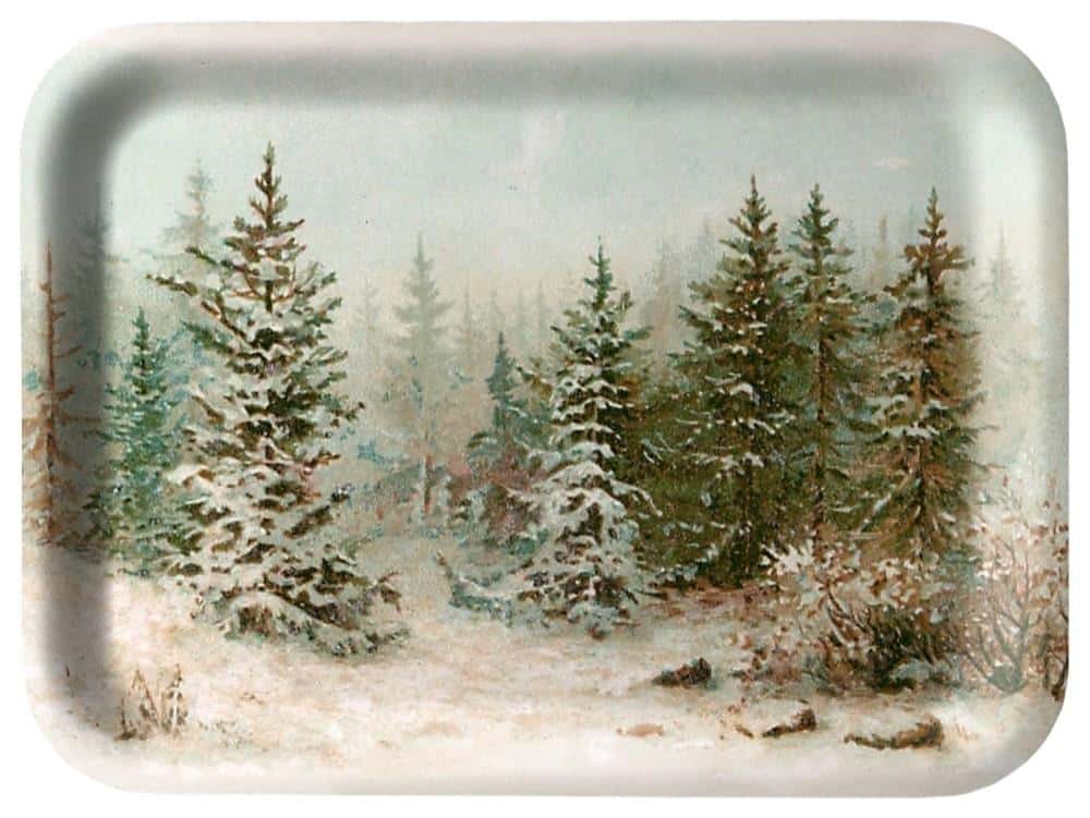 Decorative kitchen tray Winter Forest Christmas - ideal for serving