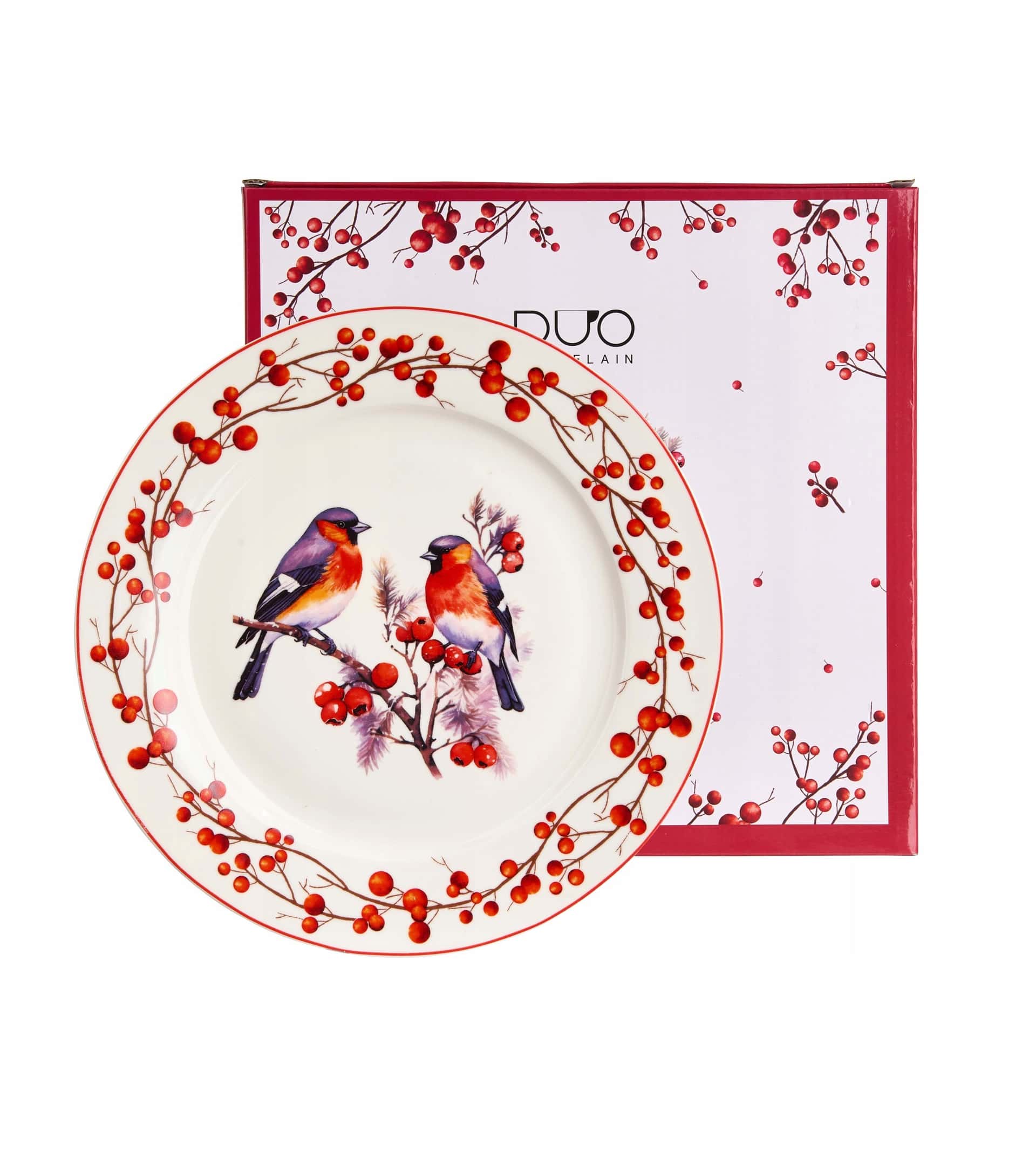 DUO Plate 27cm Birds 3 - ceramic plate with bird motif