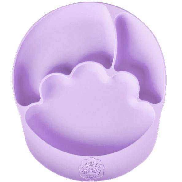 Nana's Manners Silicone plate with suction cup purple - perfect for start