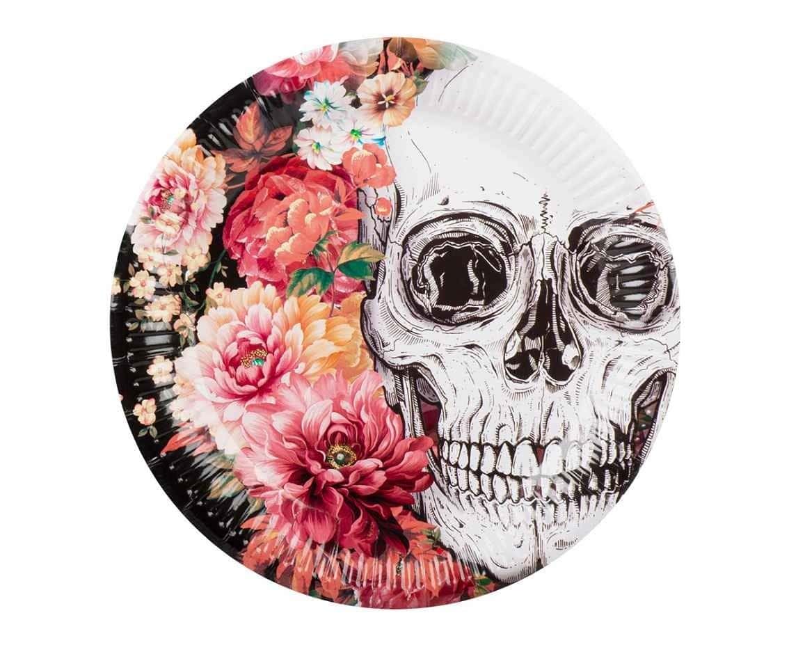 Boland Paper plates Day of the Dead 23cm 10pcs - perfect for party