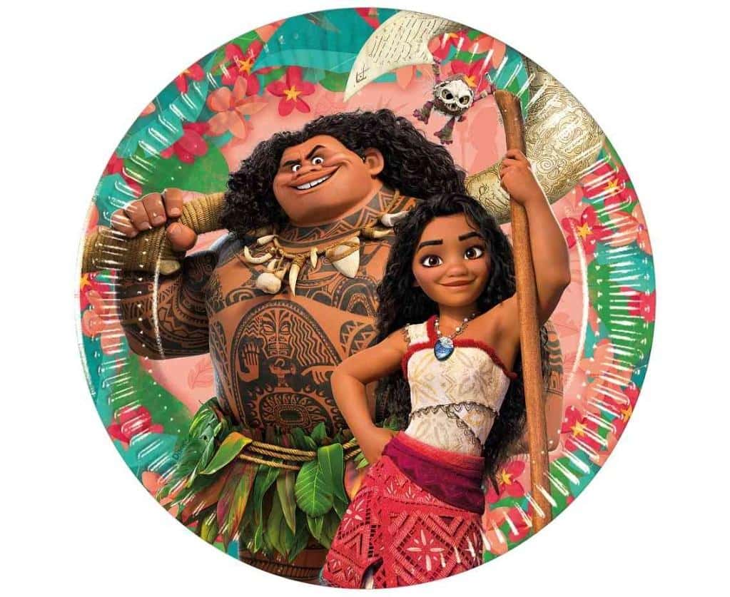 Procos Paper plates Moana 20 cm 8 pieces - perfect for parties