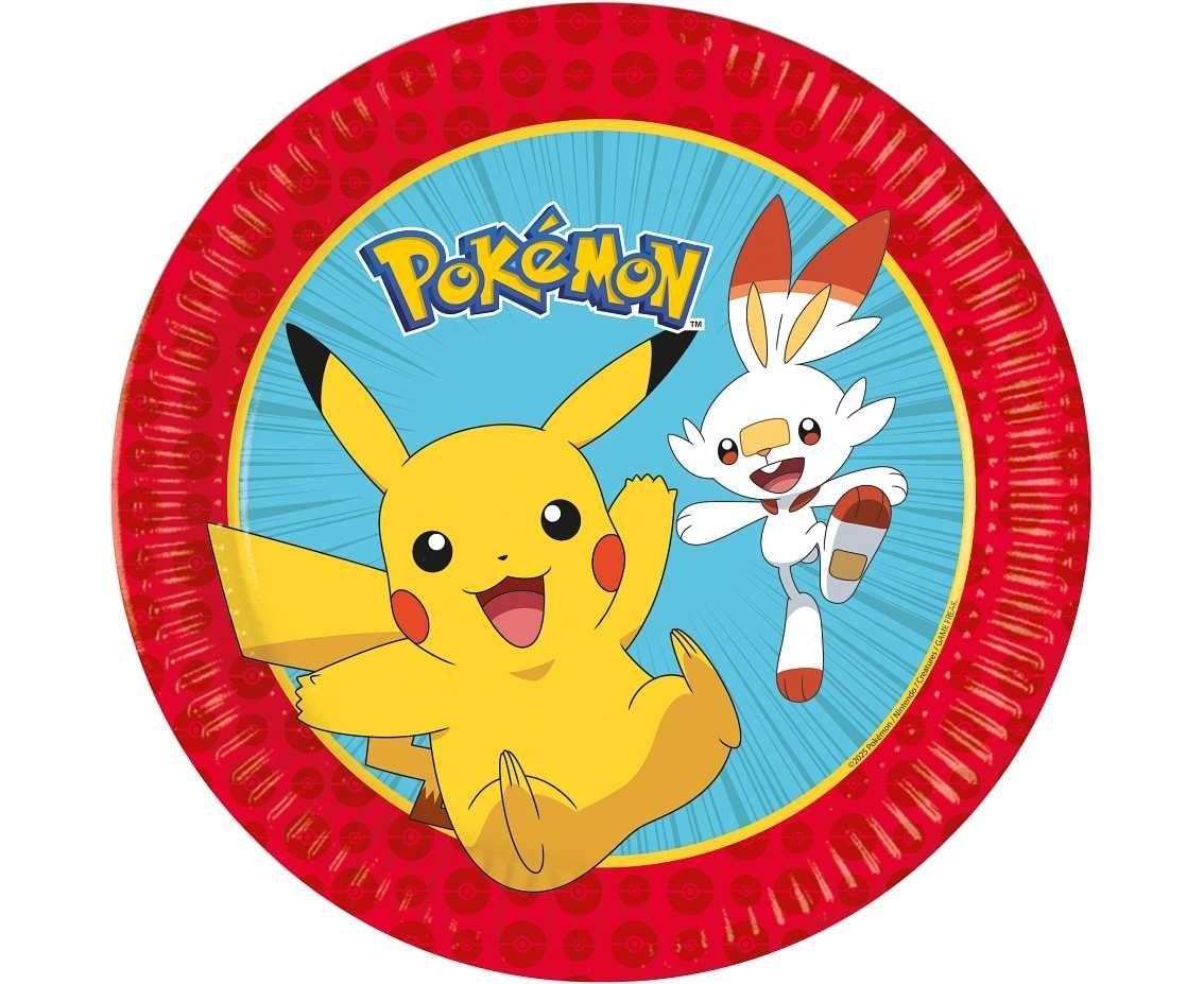 Procos Pokemon Paper Plates 23cm - perfect for parties