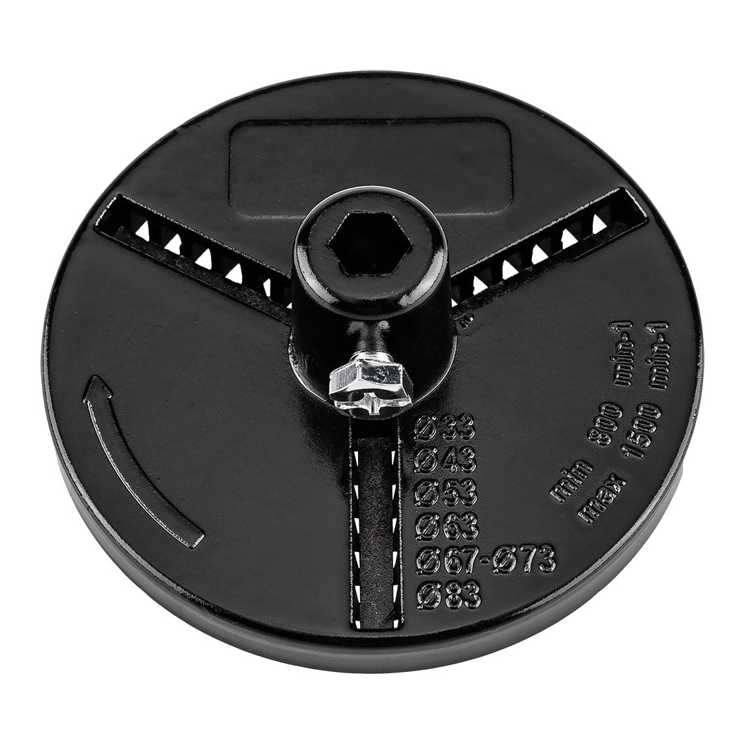 GRAPHITE Mounting plate for tungsten hole saws 33-73 mm - reliable mounting