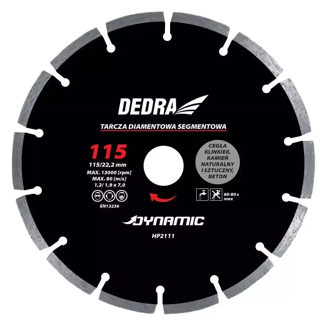 Dynamic Segment saw blade 125mm/22.2mm - ideal for concrete and stone
