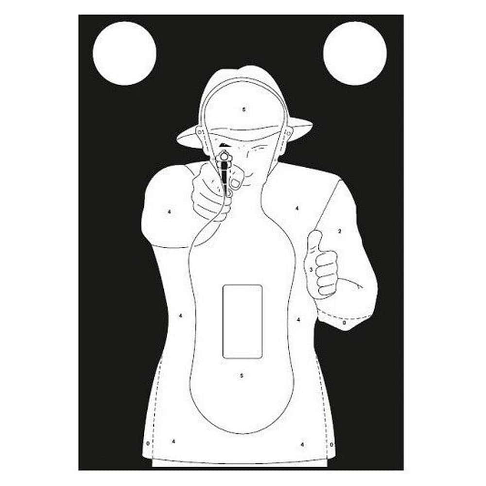Shooting Targets Silhouette TS-9 French - 50 pcs Set for precise training