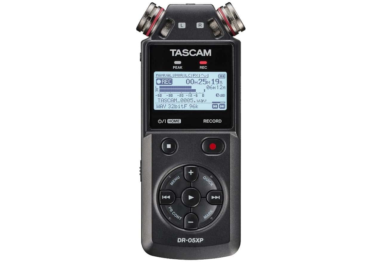 Tascam DR-05XP - Portable digital recorder with USB interface - perfect for audio recording