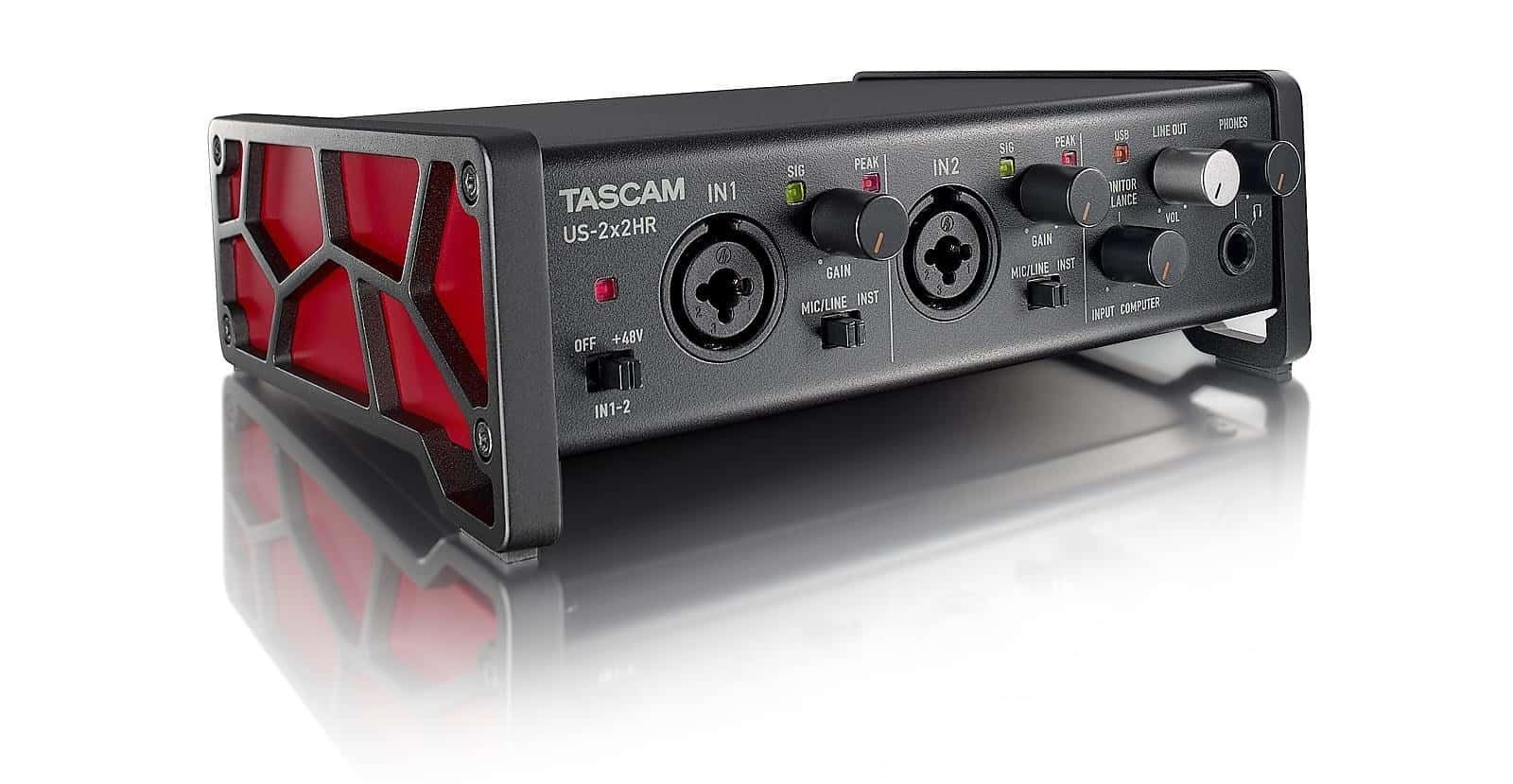 Tascam US-2x2HR - High-Resolution USB Audio/MIDI Interface
