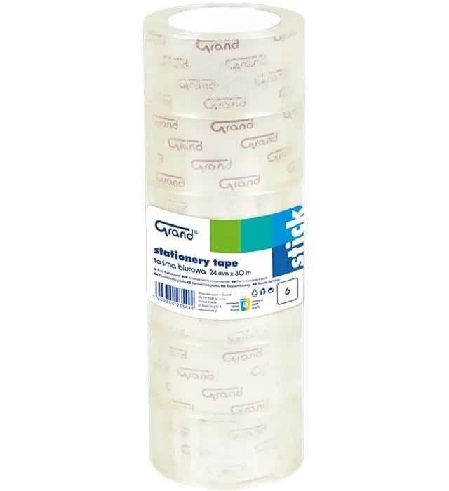 Grand Office tape 24 mm x 30 m - 6 pieces reliable in every office