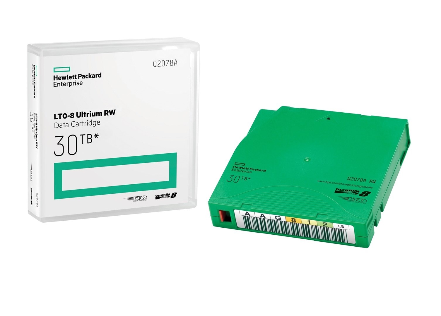HPE LTO-8 Ultrium 30TB RW - Data tape for archiving