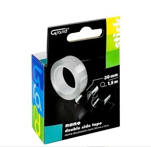 GRAND Nano double-sided tape 30 mm x 1.5 m - transparent and universal