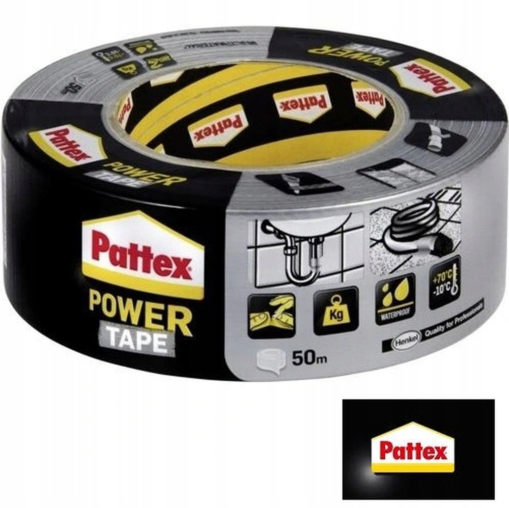 Power Tape - Mounting tape silver 50 m - reliable and universal