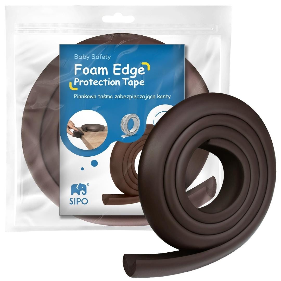 SIPO Foam tape edge protection brown 2m - protection for your child