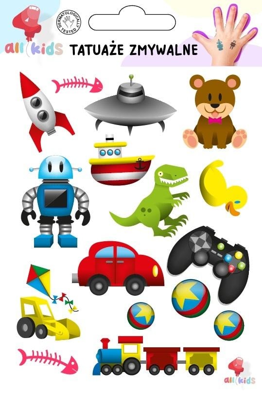 All4Kids Washable Tattoos for Children - Games and Toys