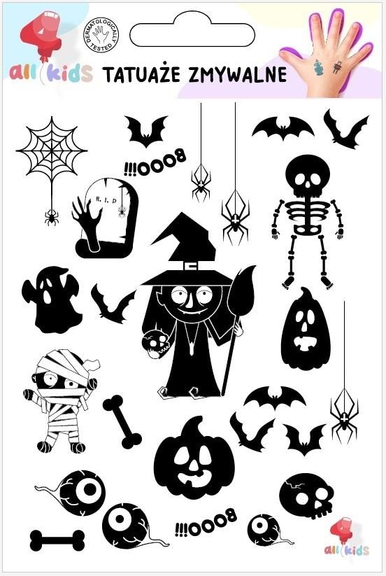 All4Kids Washable Halloween Tattoos for Kids - safe and fun