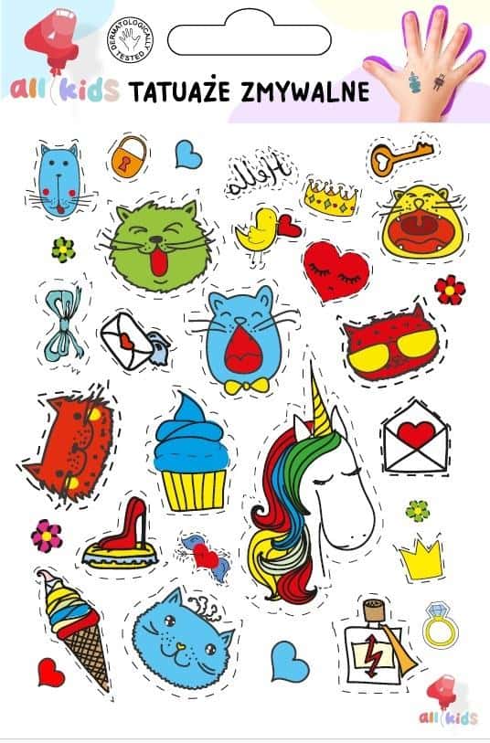 Power Girl Washable Tattoos for Children - safe fun