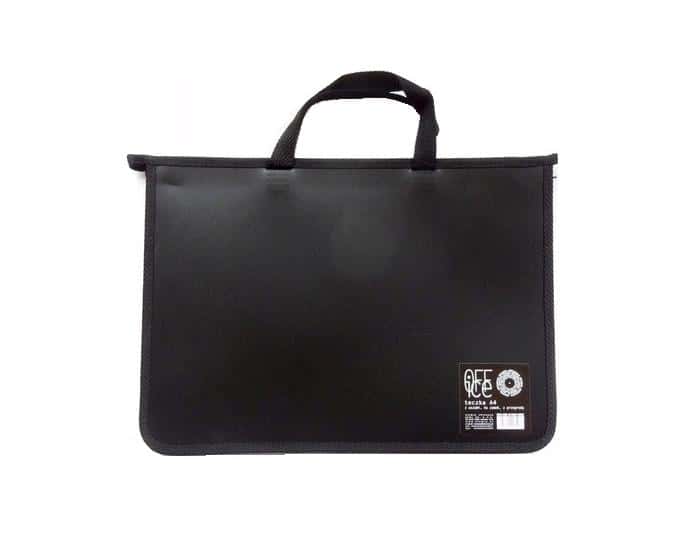 A4 PP Folder with compartment, handles and lock MIX colors - ideal for office and school
