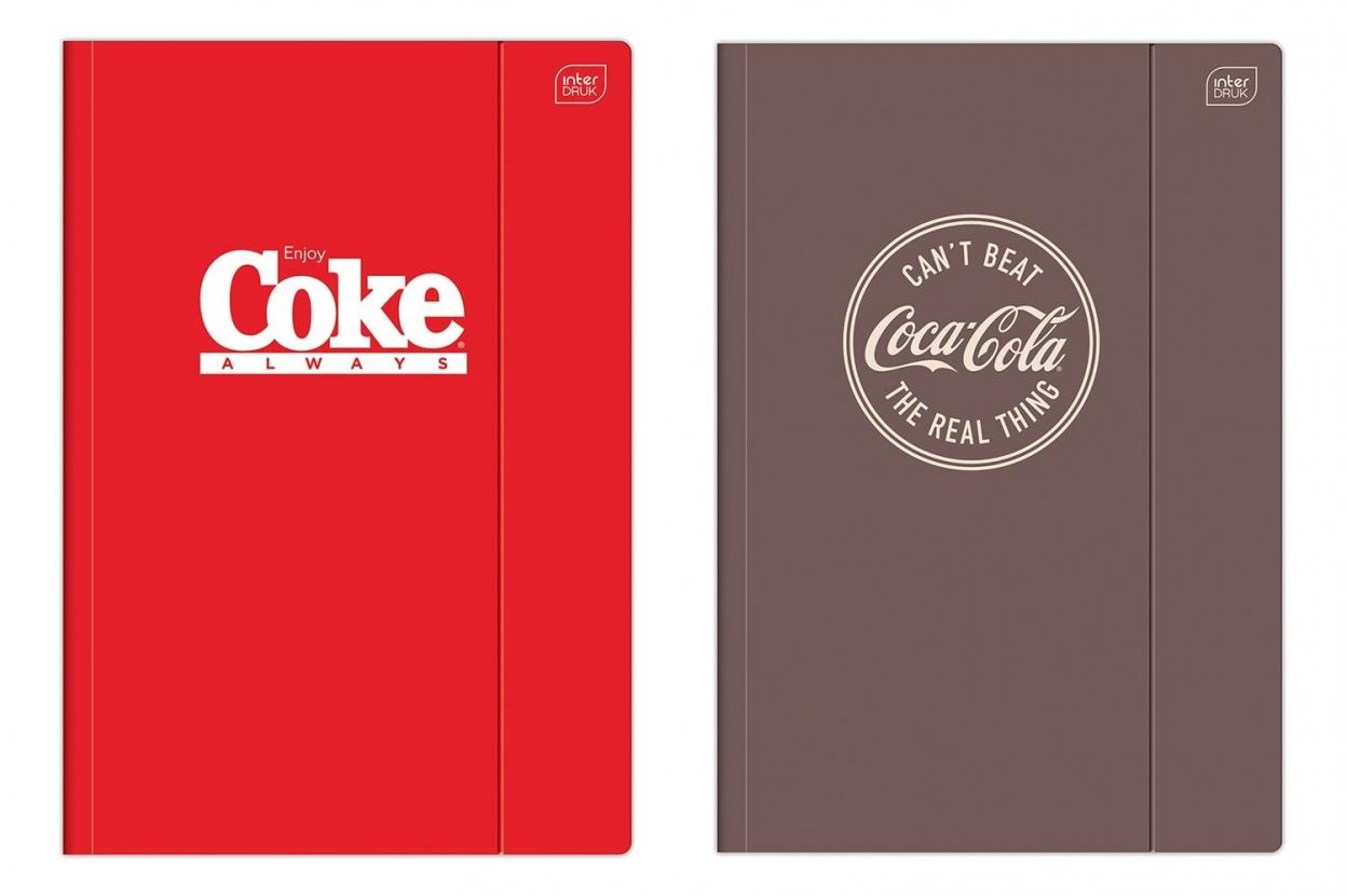 Hybrid Coca Cola A4 Folder with rubber band - 10 pieces ideal for school
