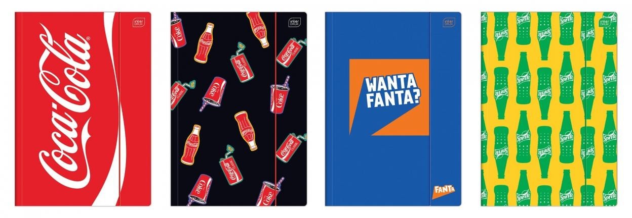 Coca Cola A4 Folder with rubber band Mat+UV - 10 pieces ideal for school