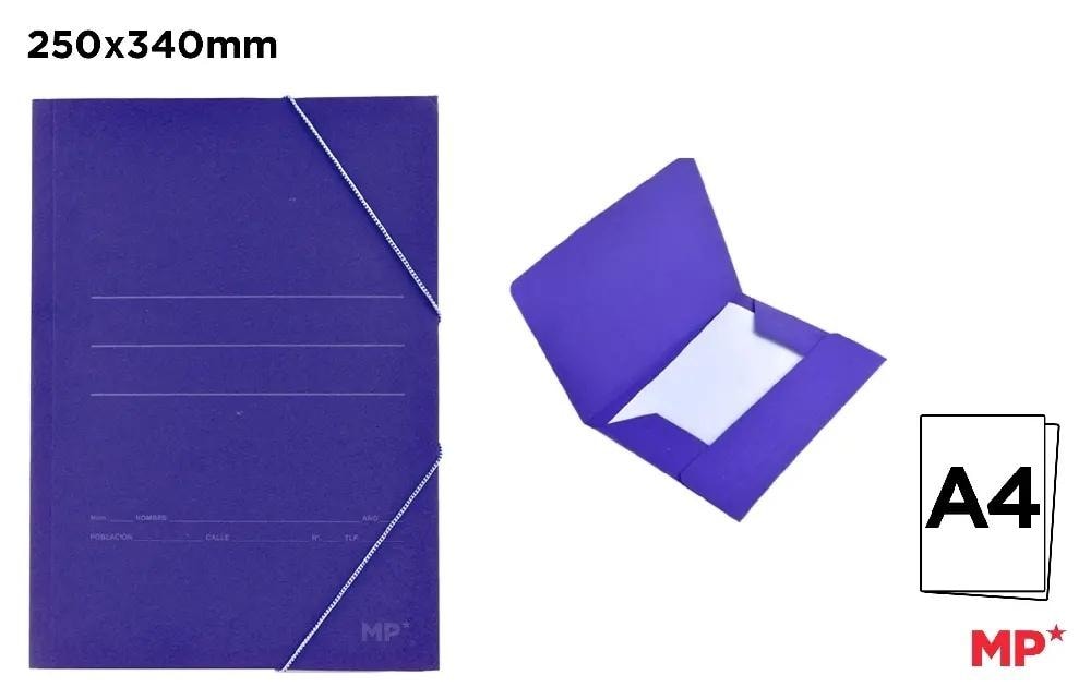 MP Main Paper A4 folder with elastic band - ideal for document storage