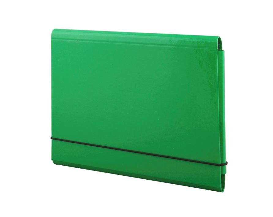 A4 Cardboard Folder with Green Elastic - perfect for office and home