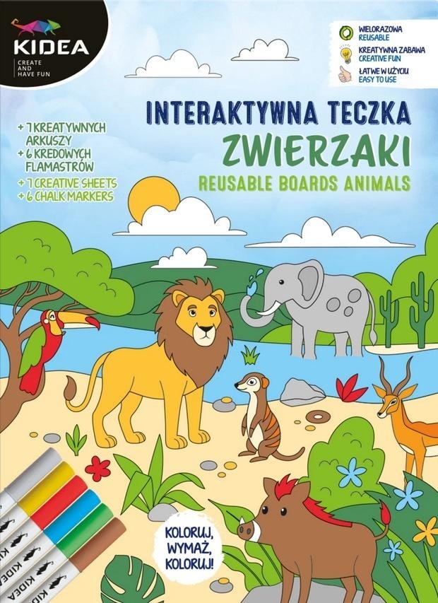 Kidea Interactive educational folder with animals - perfect for play and learning