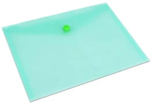 A4 envelope folder with snap PP green - ideal for storing documents