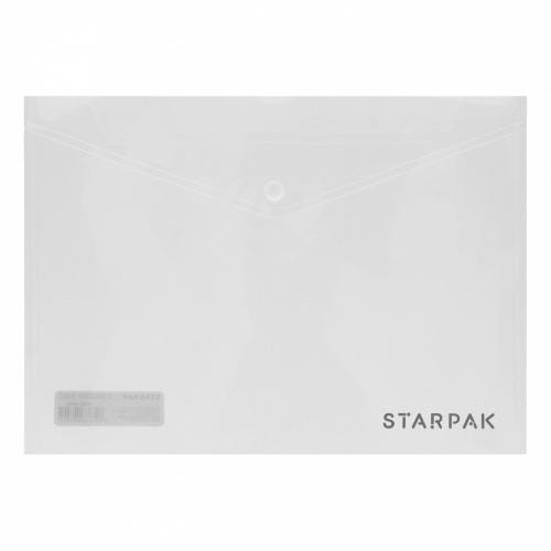 STARPAK A5 Envelope folder - transparent with snap closure ideal for office