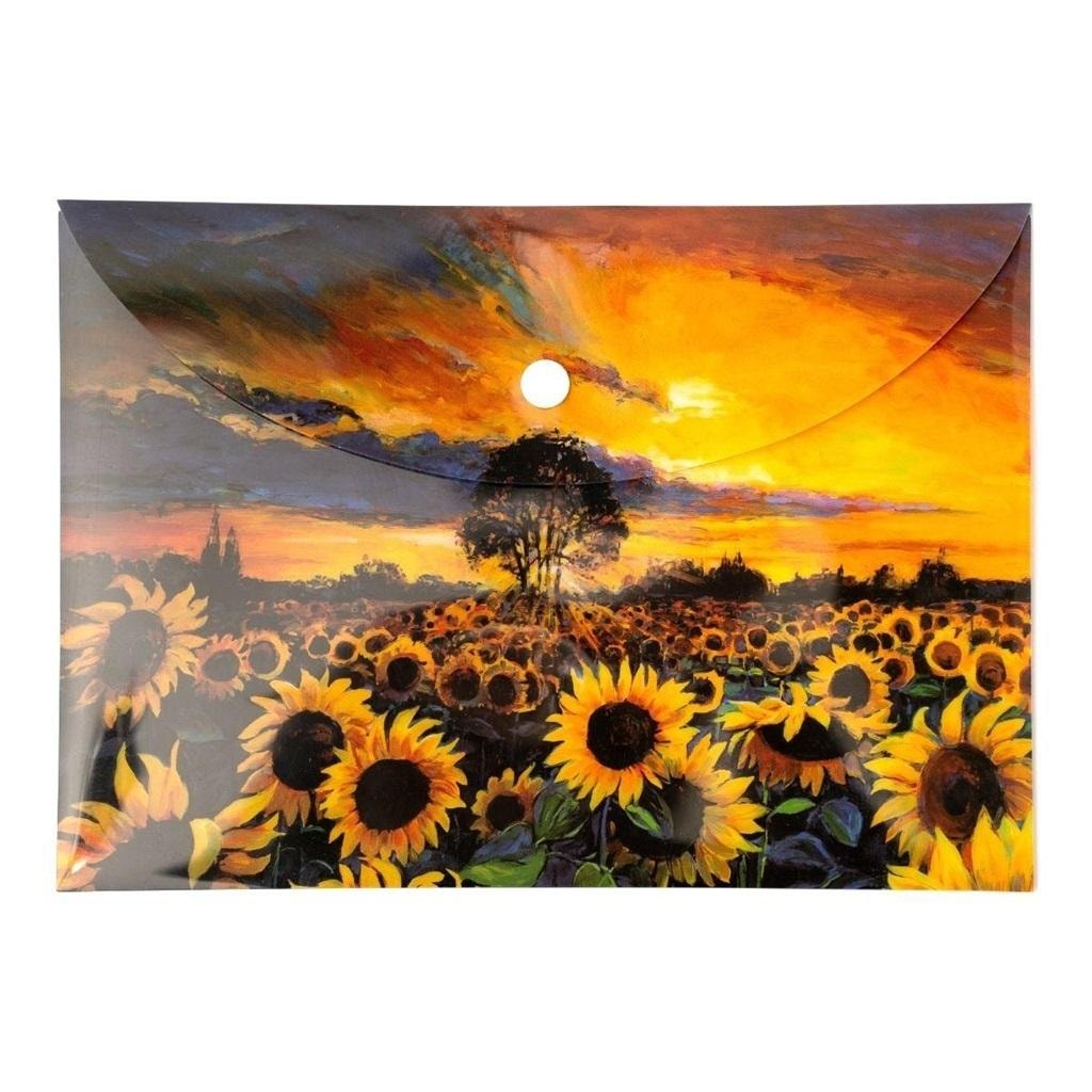 PP A5 Envelope Folder Sunflowers - ideal for storing documents