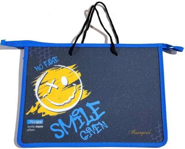 Uśmiec A4+ Document bag with zipper and handle - ideal for office and school