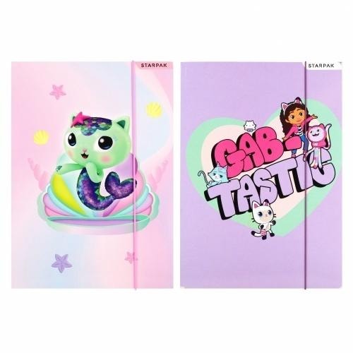 STARPAK A4 Folder with elastic band Gabby's Dollhouse - perfect for school