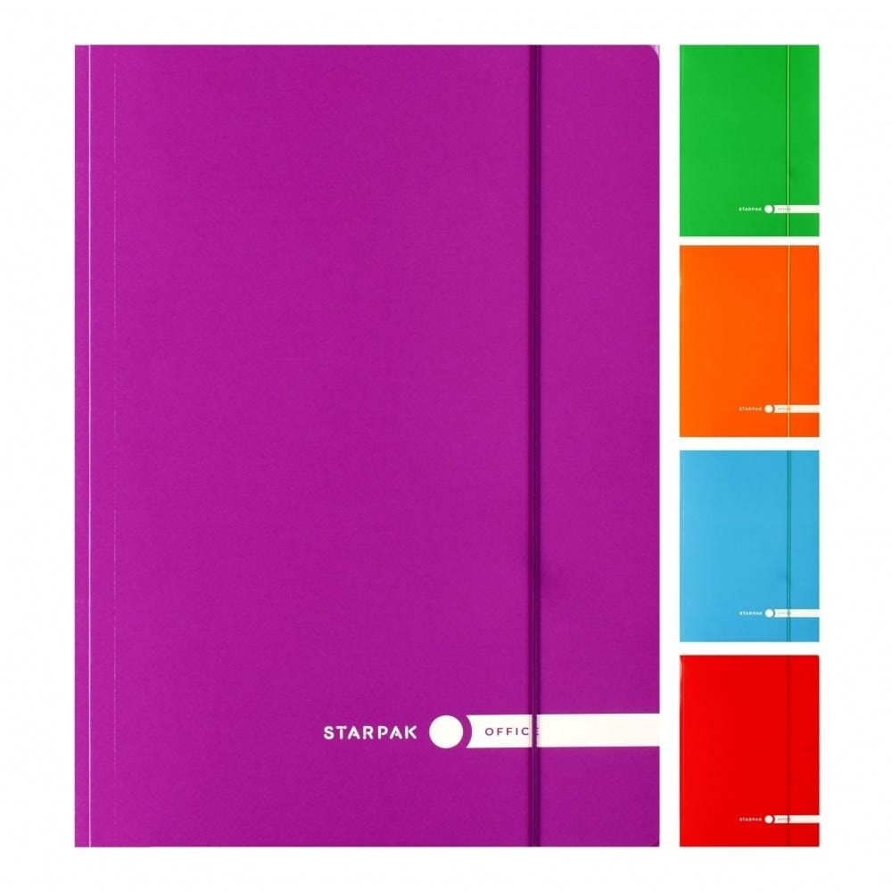 STARPAK A4 Folder with Rubber Band Juicy Mix - ideal for school and office