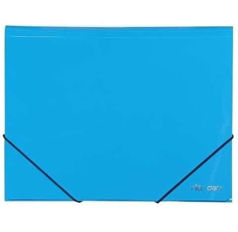 Deli Corner elastic folder A4 PP blue - ideal for office and school
