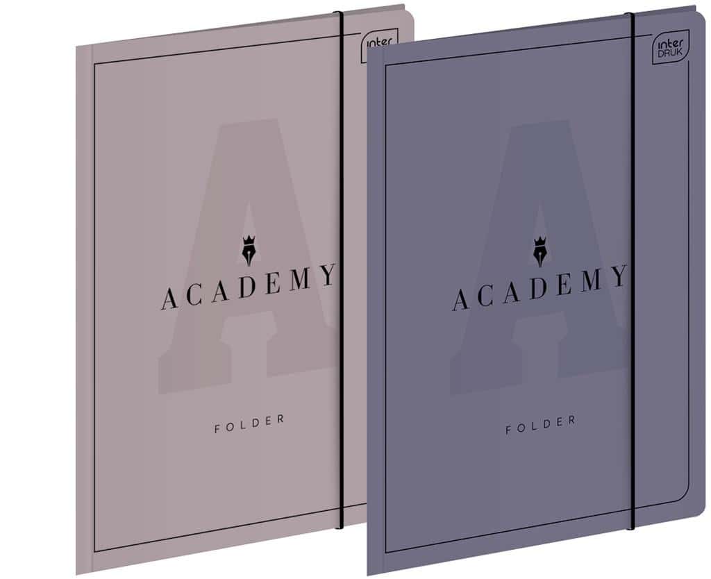 Academy A4+ Folder with Elastic Band - 10 pcs ideal for school and office