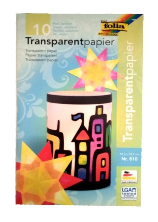 Galeria Hobby Folder with transparent paper 10 sheets - color mix