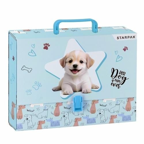 Starpak Folder with handle A4/50mm Cuties Doggy - ideal for school