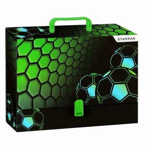 Starpak Folder with handle A4/95mm Football - ideal for school and home