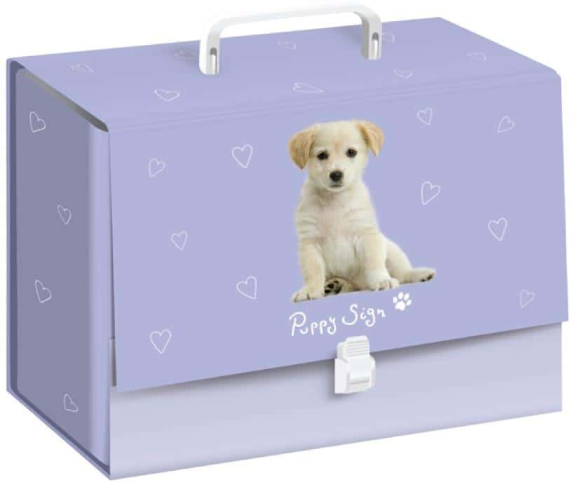 Folder with handle C4 10cm Puppy Sign - ideal for school and office