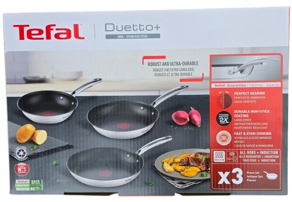 Tefal Zestaw garnków Duetto+ 3 sztuki