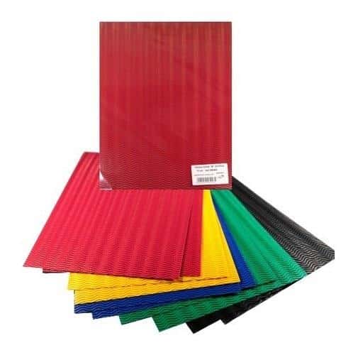 Colored 3D corrugated cardboard 25x35 cm - 10 sheets of creative fun