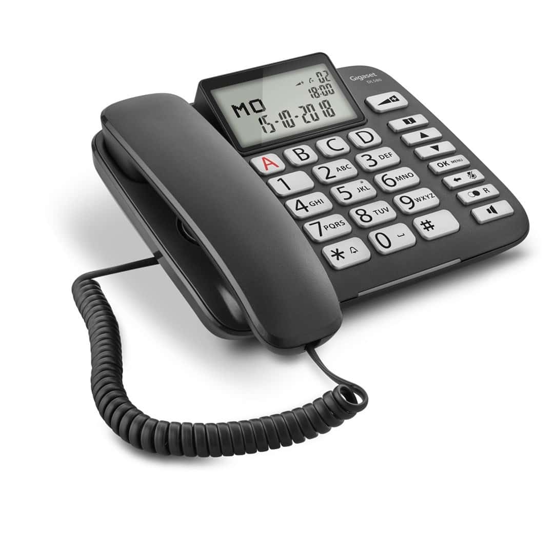 Gigaset DL580 - Corded Phone with Caller ID - Simplicity and Reliability