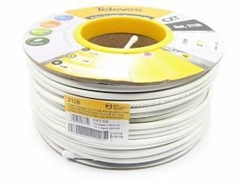 Televes Coaxial Cable CXT 1.02 CU 79% PVC - 100m Roll (Internal)