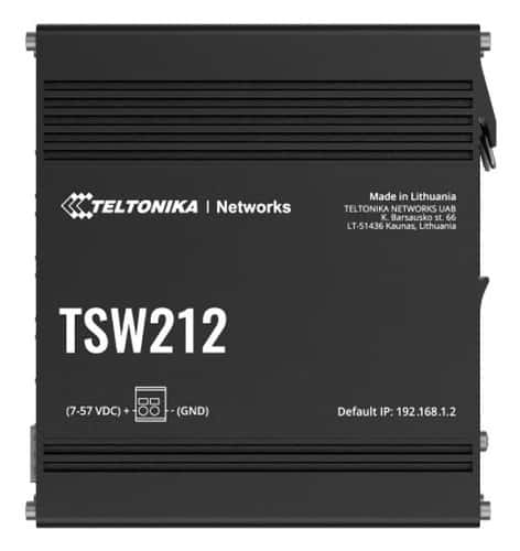 Teltonika TSW212 - Managed L2 Gigabit Ethernet Switch in Black