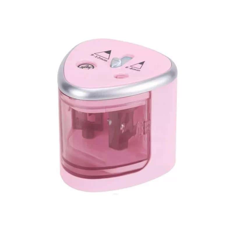 Strigo pink electric sharpener - ideal for pencils and crayons