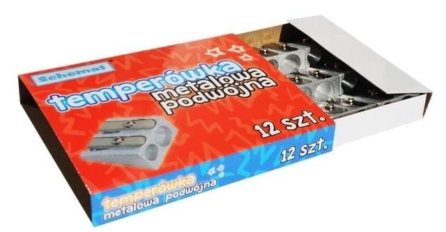 Metal double sharpener - ideal for school and office