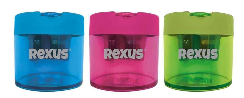 Sharpener with two holes mixed colors - ideal for school