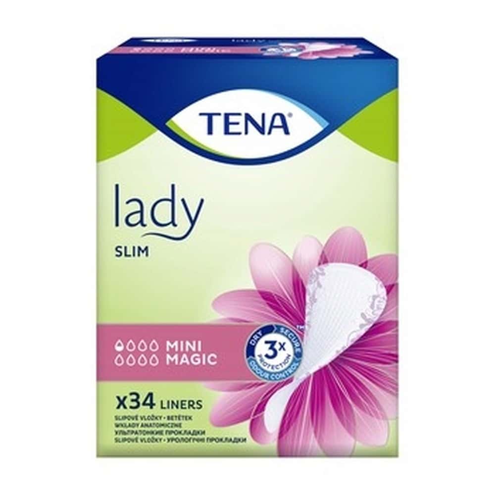 TENA Lady Mini Magic Pads for women with light urinary incontinence 34 pieces