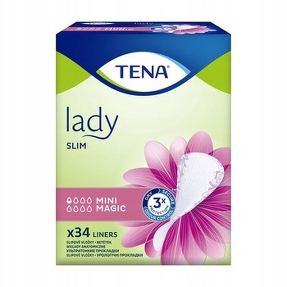 TENA Lady Mini Magic Pads for women with light urinary incontinence 34 pieces