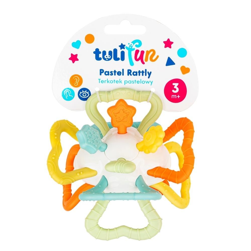 Tulifun Pastel Rattle - toy for babies from 3 months