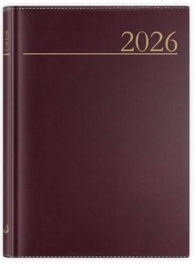Calendar 2026 B6 Madrid burgundy - ideal for planning